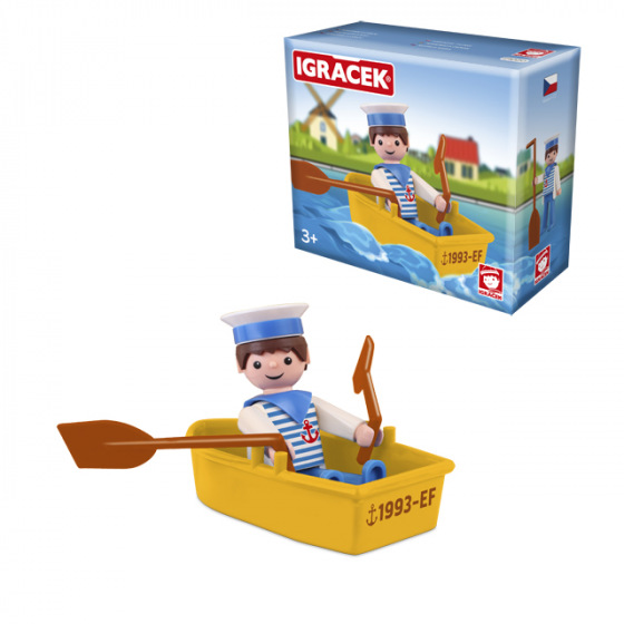 IGRÁČEK NÁMOŘNíK s lodičkou