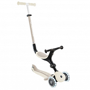 GLOBBER Koloběžka GO UP ACTIVE LIGHTS ECOLOGIC 3v1, coconut