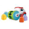 Clementoni Clemmy baby - Stavebný stroj, senzorický valec s mäkkými kockami