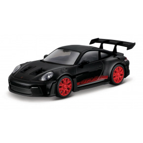 Bburago - RACE, Porsche 911 GT3 RS v dekorativním boxu, černá, 1:43