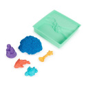 Spin Master KINETIC SAND KISTE MIT FLÜSSIGEM SAND UND UNTERLAGE BLAU