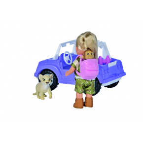 Simba Evička Safari bábika s autom