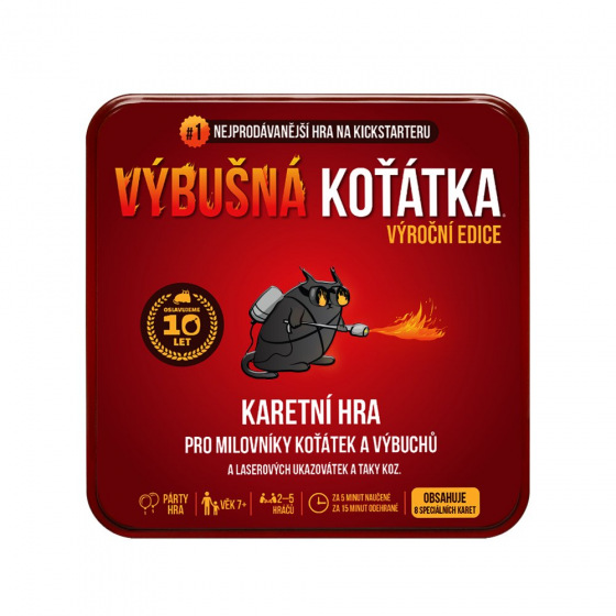 Exploding Kittens Výbušná koťátka: Výroční edice