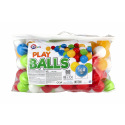 Teddies Míček/Míčky do hracích koutů 6cm barevný 100ks v plastové tašce 24m+