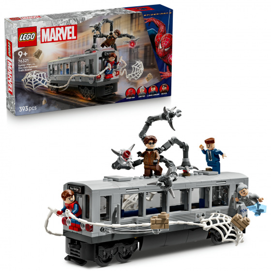 LEGO Marvel 76321 Spider-Man vs. Doc Ock: Scéna v metru