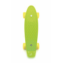 Teddies Skateboard - Pennyboard 43cm, Tragfähigkeit 60kg, Metallachsen, grün, gelbe Räder