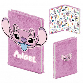 Zápisník/blok plyšový Lilo a Stitch – Angel 20x22x3cm