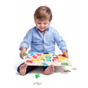 Woody Puzzle auf dem Brett Alphabet