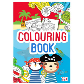 Rappa Kniha omalovánek 72 stran A4 piráti