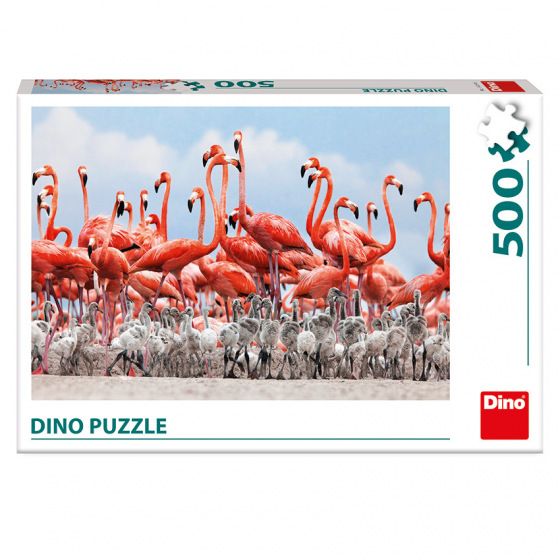 Dino Flamingos 500 Puzzle