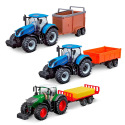 Bburago ASST 10cm Farm Tractor so zotrvačníkom s vlečkou  8 druhov