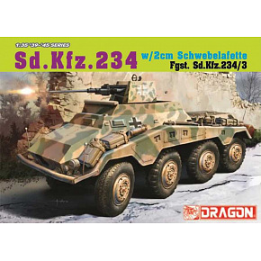 Dragon Model Kit military 6969 - Sd.Kfz. 234/3 w/2cm Schwebelafette (2cm) (1:35)