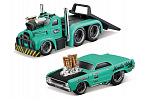 Maisto - Muscle Transports - 1953 MACK B-61 Flatbed 1968 Dodge Dart HEMI Gasser, 1:64