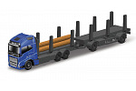 Maisto - Mini maszyny robocze, przyczepa do transportu drewna Volvo FH16