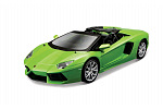 Maisto - Aventador Roadster, metaliczny zielony, linia montażowa, 1:24