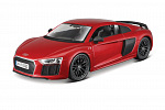 Maisto - Audi R8 V10 Plus, metaliczny czerwony, linia montażowa, 1:24