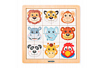 Woody Puzzle Głowy zwierząt - egzotyczne