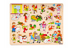 Woody Puzzle duże z uchwytami