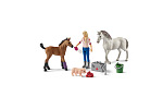 Schleich 42486 Wizyta u lekarza z klaczą i źrebakiem