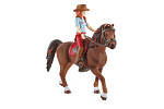 Schleich 42539 Hannah Ginger z ruchomymi stawami na koniu