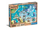 Clementoni Puzzle 1000 elementów Disney Mapa - Kraina Lodu
