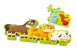 Hape Puzzle - Zvířátka a číslice, 10 dílků