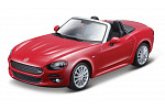 Bburago - Auta HOBBY, Fiat 124 Spider, červená, 1:24
