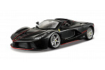 Bburago - RACE+PLAY, Ferrari LaFerrari Aperta, černá metalíza, 1:24
