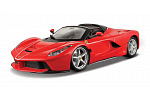 Bburago - RACE+PLAY, Ferrari LaFerrari Aperta, červená, 1:24
