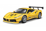 Bburago - RACING, Ferrari 488 Challenge, žlutá, 1:24