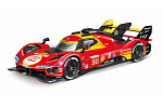 Bburago - RACING, Ferrari 499P - 24h Le Mans Champion 2024, červená, 1:24