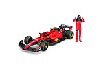 Bburago - FORMULA RACING, F1 Ferrari SF-23 (2023) s figurkou jezdce, #55 Carlos Sainz, 1:24