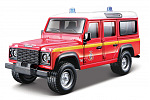 Bburago - EMERGENCY Vozidlo záchranné služby - Land Rover Defender 110, Hasiči, 1:50