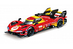 Bburago - RACING, Ferrari 499P - 24H Le Mans Champion 2024 v dekorativním boxu, 1:43