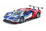 Bburago - RACE, 2017 Ford GT, modro-červená, 1:32