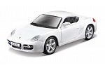 Bburago - Auta HOBBY, Porsche Cayman S, bílá, 1:32