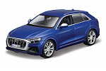 Bburago - Auta HOBBY, Audi SQ8, modrá metalíza, 1:32