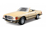 Bburago - Auta HOBBY, Mercedes - Benz 450 SL (1977), zlatá metalíza, 1:32