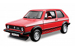 Bburago - Auta HOBBY, VW Golf Mk1 GTI (1979), červená, 1:32