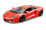 Bburago - Auta HOBBY, Lamborghini Aventador Coupé, oranžová metalíza, 1:32