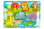 Rappa Drewniana układanka - zwierzęta safari
