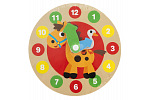 Rappa Moje první dřevěné hodiny o průměru 14 cm Zvířátka