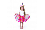 Rappa Kostium dziecięcy ze spódniczką tutu i opaską jednorożca