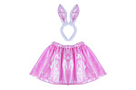 Rappa Kostium dziecięcy ze spódniczką tutu i opaską króliczka