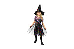 Rappa Dziecięcy kostium czarownicy kolorowy/Halloween (M)