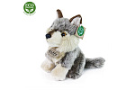 Rappa Pluszowy wilk siedzący 18 cm EKO-PRZYJAZNY