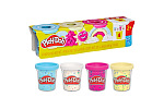 HASBRO - Play-Doh 4 szt. kubków z konfetti