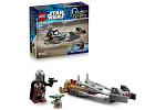 LEGO Star Wars™ 75436 Mandalorian a Grogu a spídrová motorka