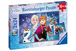 Ravensburger Frozen Puzzle dla dzieci Disney Frozen Lodowe Królestwo 2x24 elementy