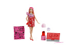 Mattel Barbie PARTY REVEAL BARBIE GLAM PARTY - CZERWONA